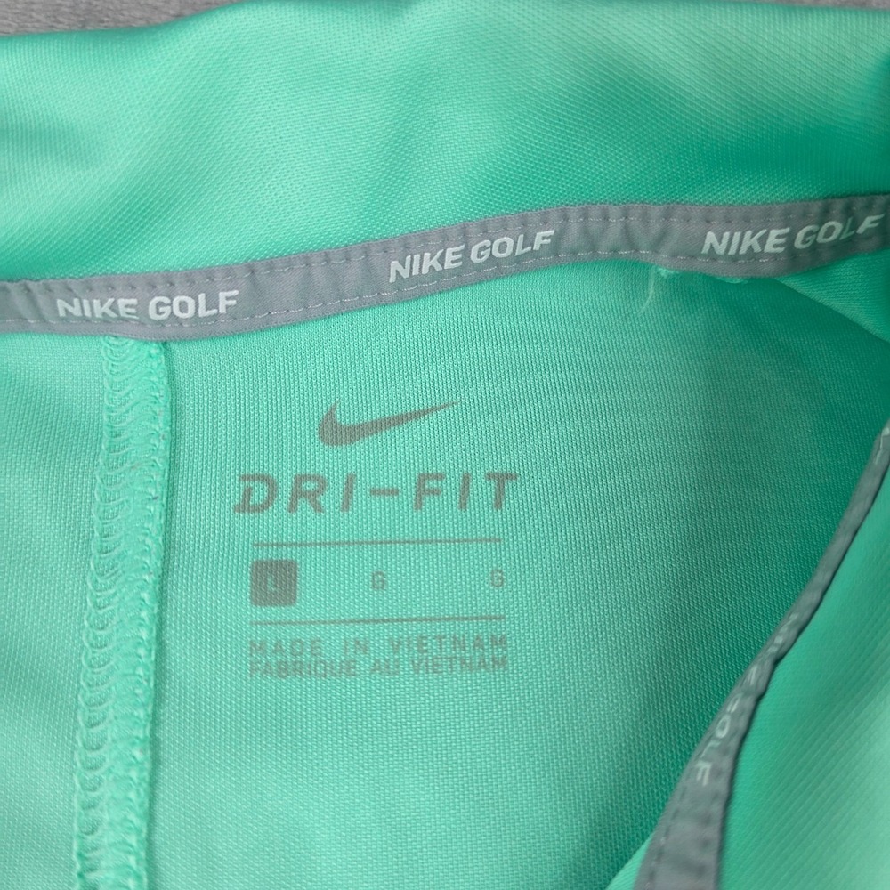 Women's Nike Dri-FIT Golf Mint Green-Polo Shirt-Sz Lg - Picture 3 of 7